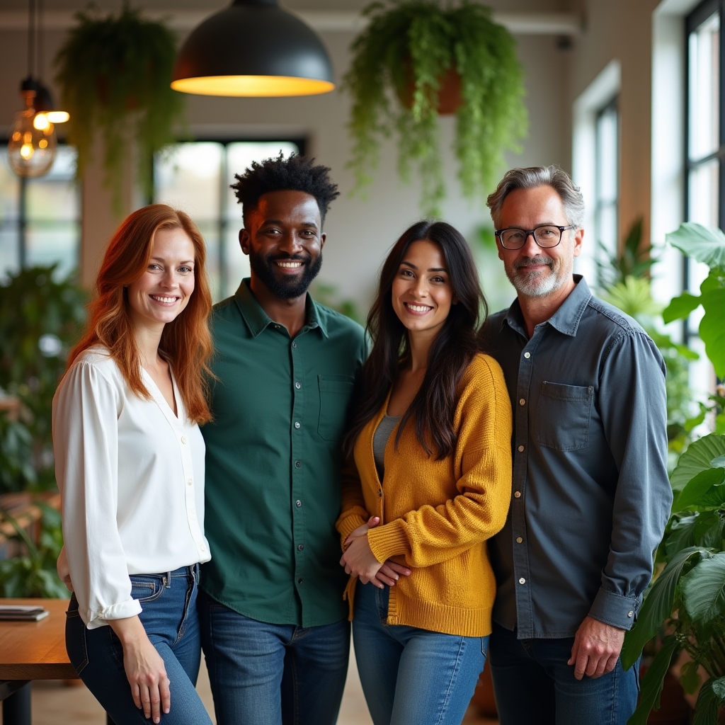 Nexo Verídico team members discussing educational values