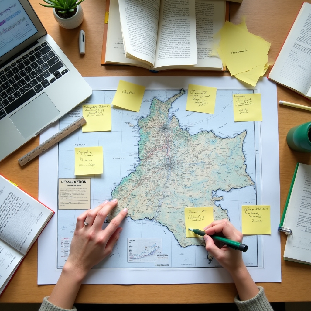 Researcher working on Colombian territorial economic analysis